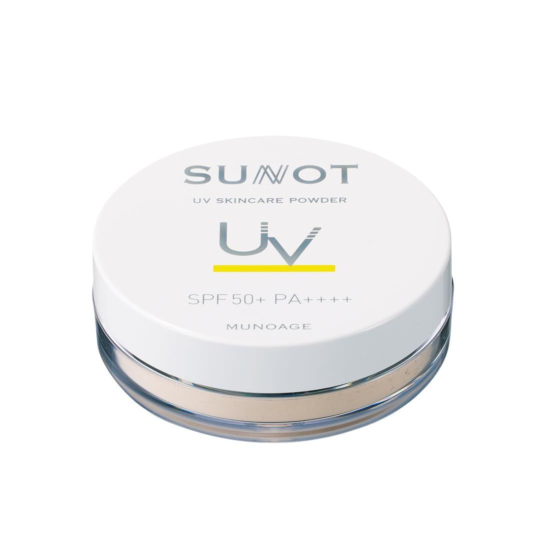 サンノット UVスキンケアパウダー 日焼け止めパウダー 6g SPF50 |PA |ウォータープルーフ 紫外線対策 顔 微細パール 敏感肌 MUNOAGE