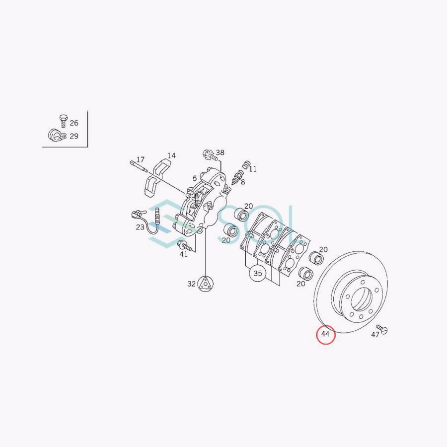 送料無料 ベンツ W463 フロント ブレーキローター 左右セット G320 G350 G350d G500 G550 G55 G63 G65 4634210012 4634210112 4634210312