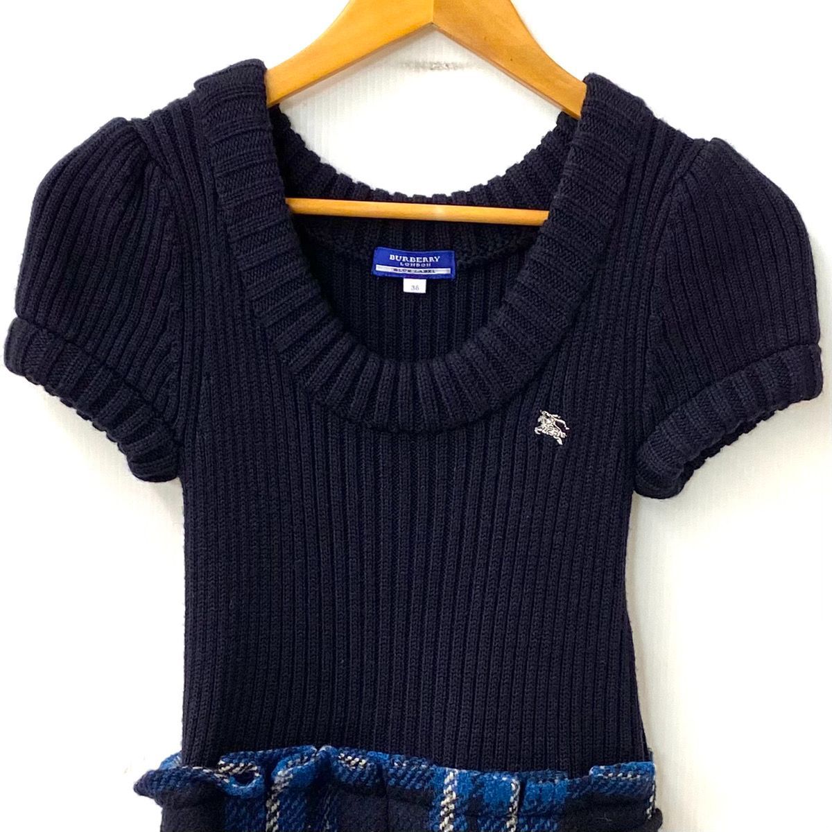 Burberry バーバリー BLUE LABEL ブルー レベル 半袖ワンピース