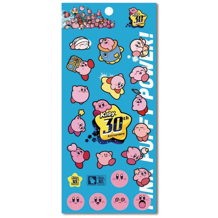 星のカービィ 30th クリアシール (1)ブルー 