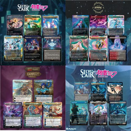 MTG 初音ミク Secret Lair Hatsune Miku 英語 春夏秋冬 4つ