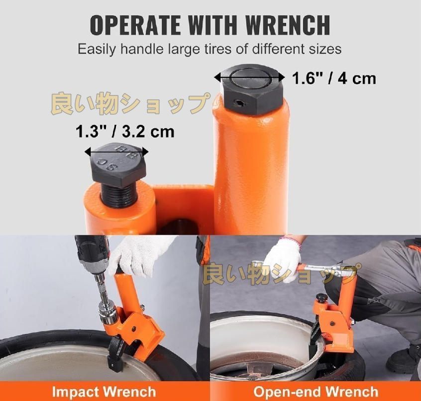 手動タイヤビードブレーカー 38 -42 タイヤチェンジャーツールゴムパッド保護アルミ合金ハブ車用タイヤ修理ツール FFCRYSTALESIA_COM