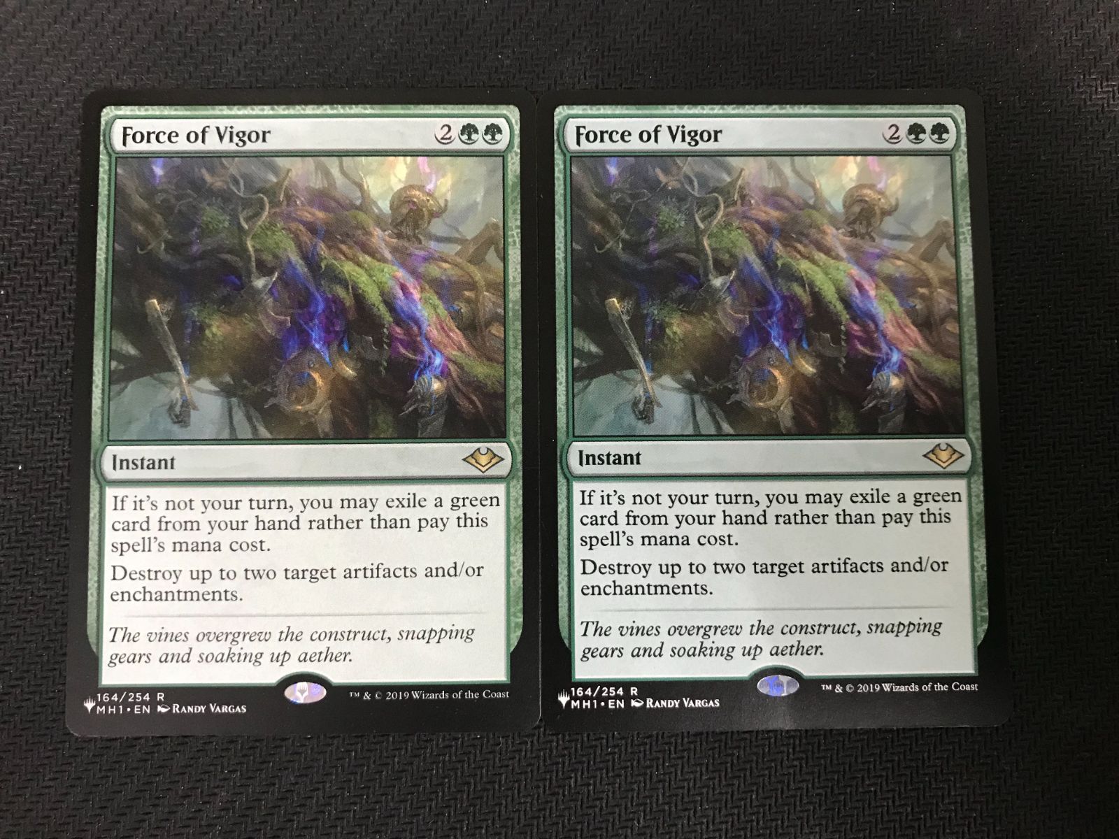 活性の力/Force of Vigor 英語　2枚 MTG Force of vigor 英語 活性の力 2枚 - メルカリ