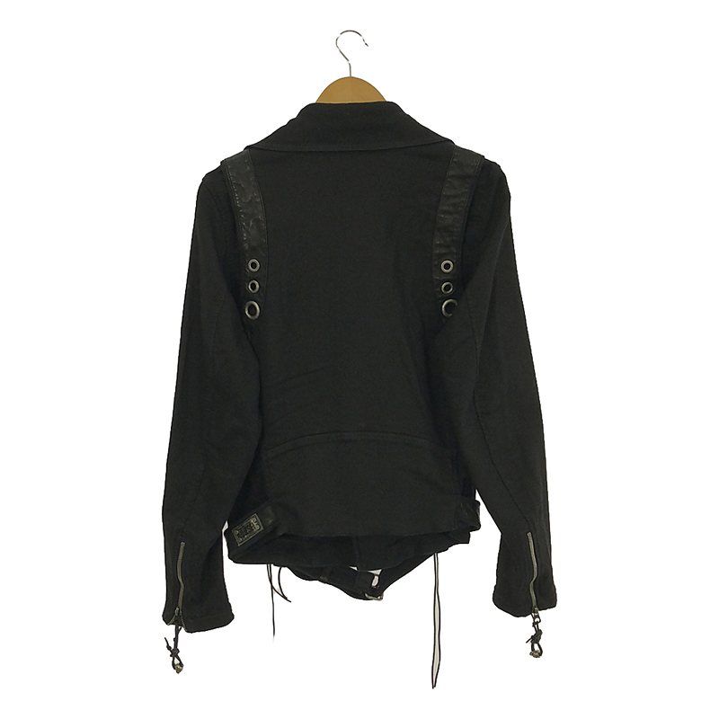 DIESEL / ディーゼル | スウェット ダブルライダースジャケット | M