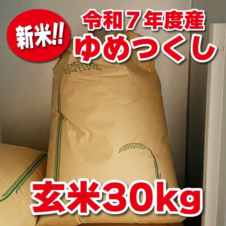令和7年産】福岡県産 夢つくし 玄米30kg 送料無料 - メルカリ