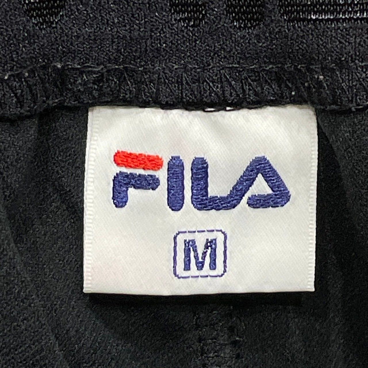 (^w^)b FILA フィラ スウェットカプリパンツ ハーフパンツ ジャージ スポーツウェア ストレッチ シンプル ロゴ 刺繍 アウトドア スポーツ トレーニング ランニング ブラック 黒 メンズ サイズM