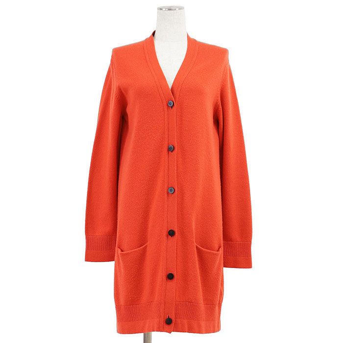 美品】HERMES エルメス ロングカーディガン ニット カシミヤ100