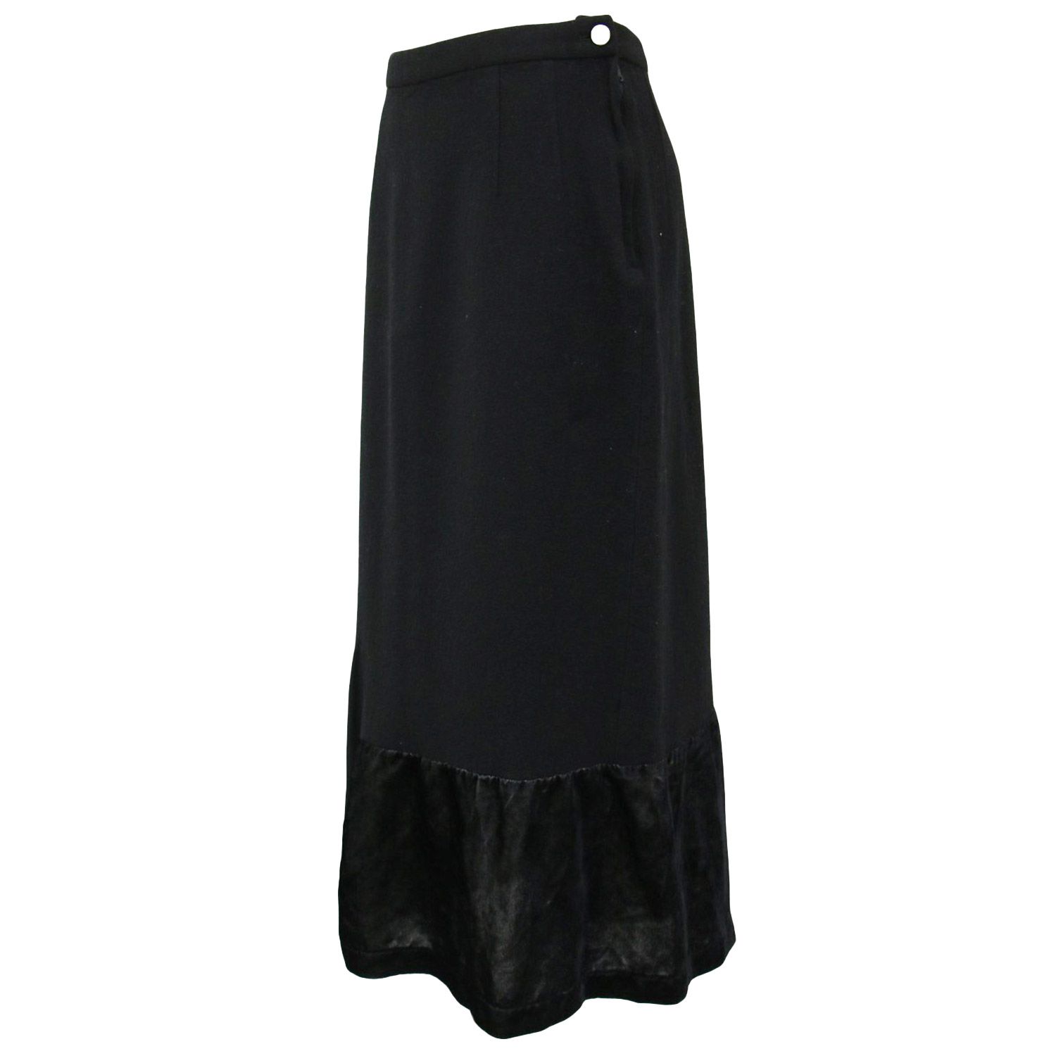 tricot COMME des GARCONS スカート ロング ウール ブラック 黒 tricot COMME des GARCONS スカート ロング ウール ブラック 黒