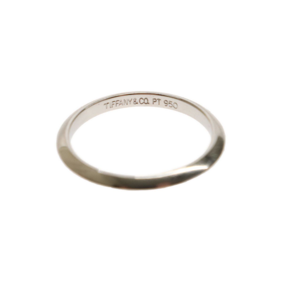 TIFFANY&CO. Tiffany ティファニー PT950 プラチナ ナイフエッジ リング 指輪 約8.5号 ジュエリー アクセサリー ブランド