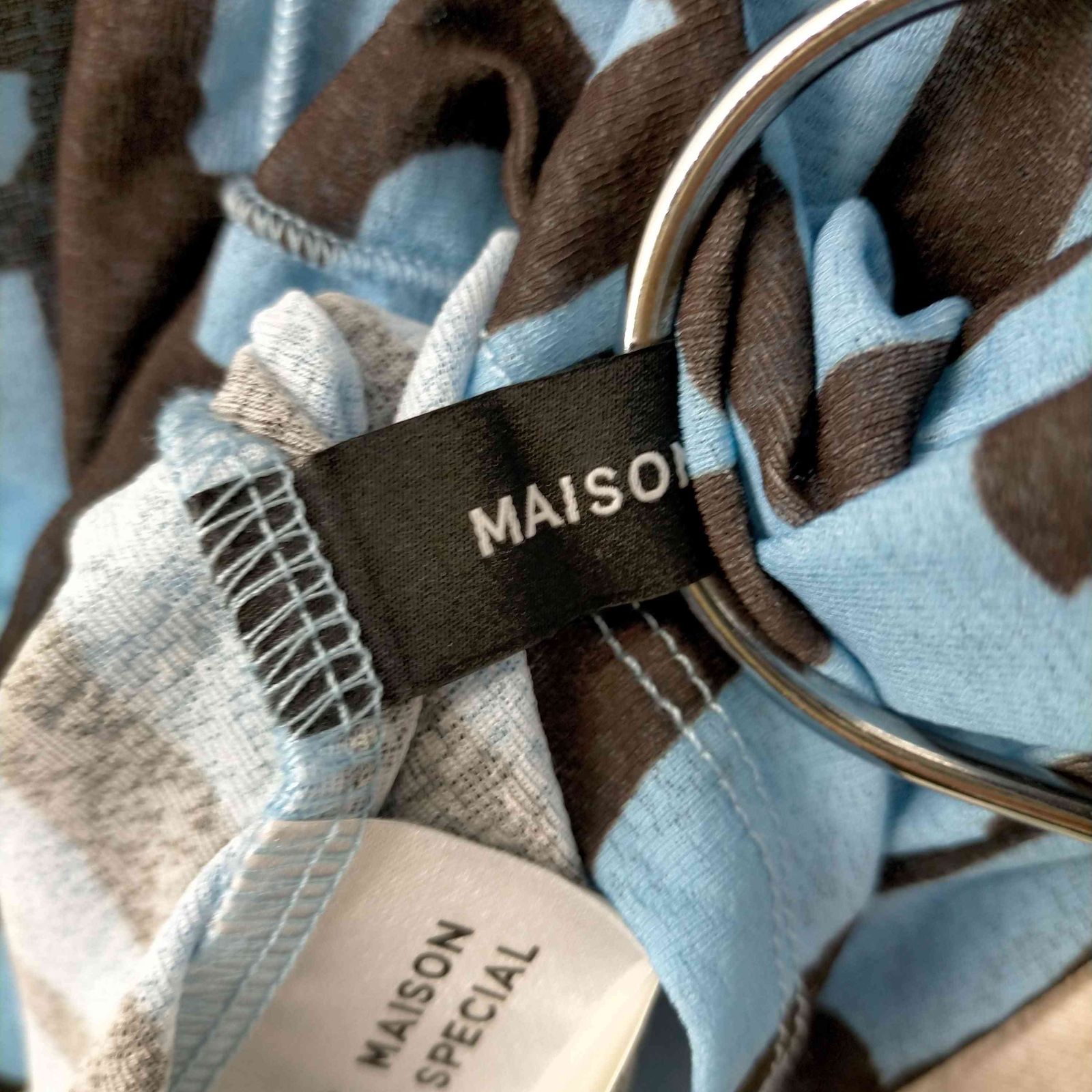 メゾンスペシャル MAISON SPECIAL ドローイングチェックタートル