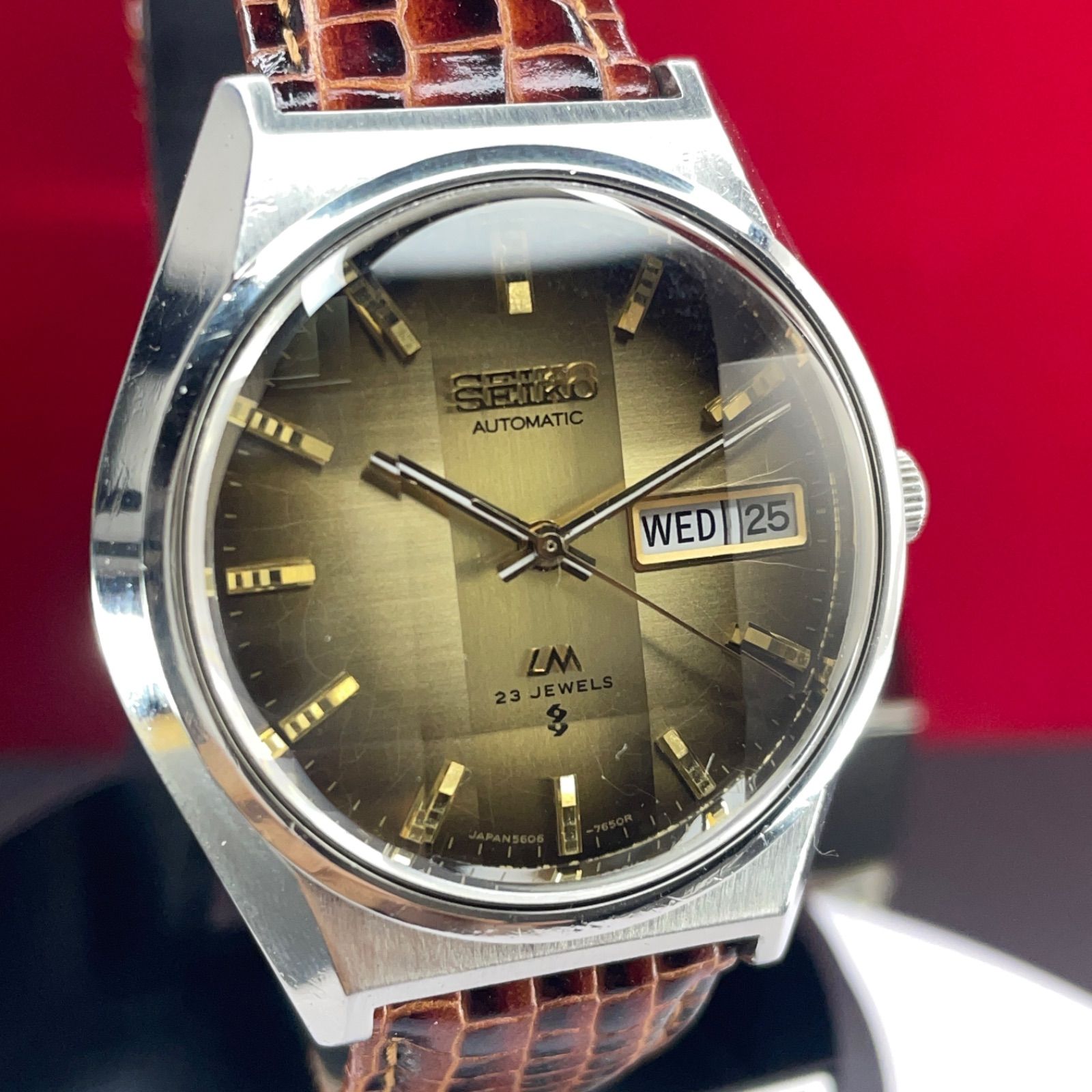 70s SEIKO ロードマチック 自動巻 日本製 9面カットガラス
