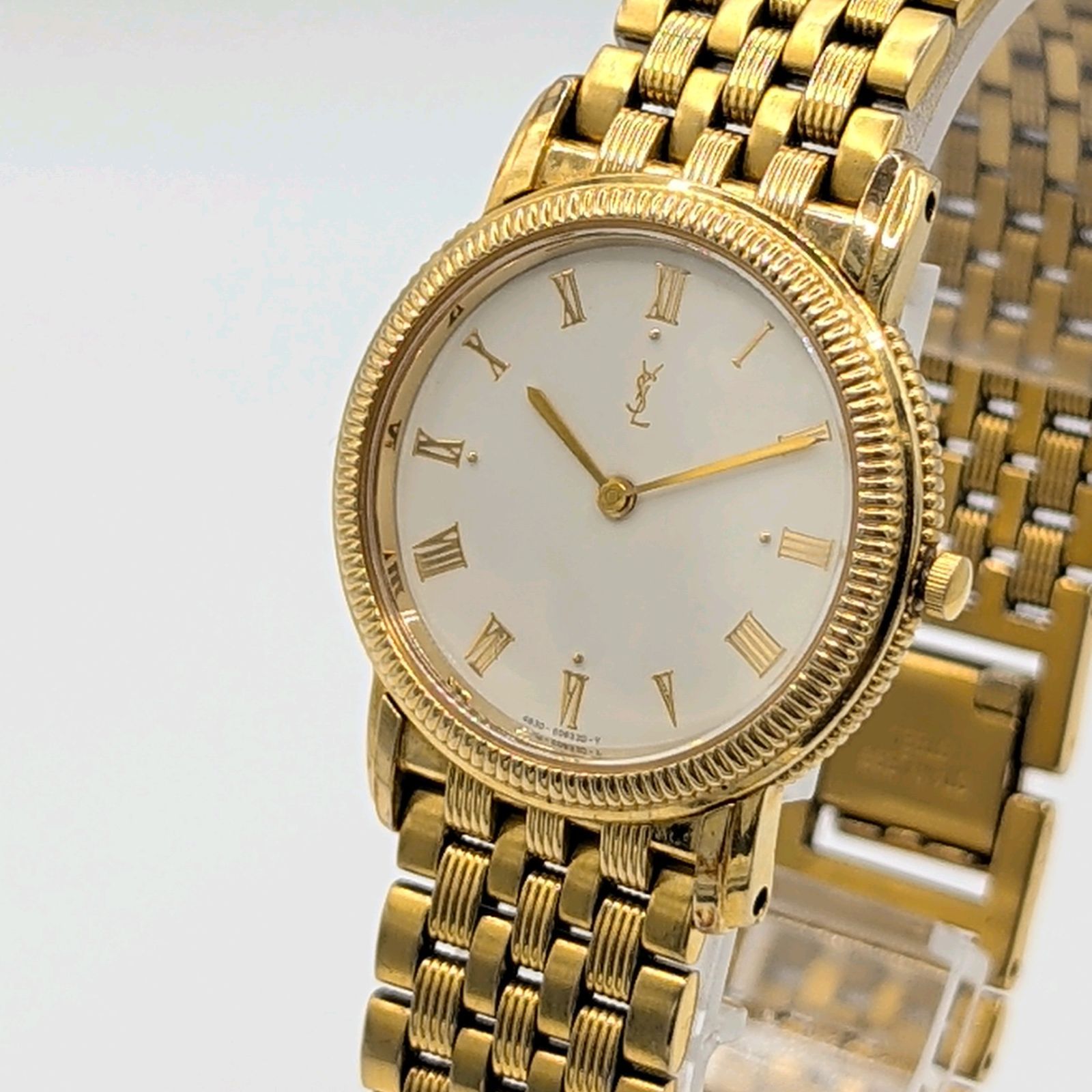 Yves Saint Laurent Watch quartz Gold men's Y2K Vintage 4625