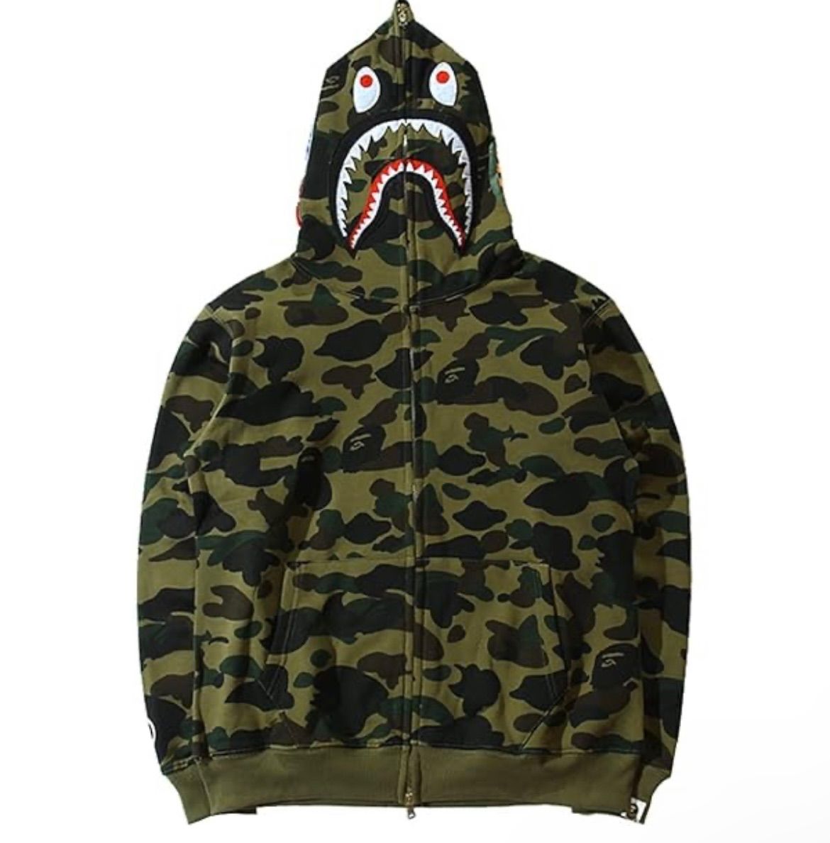 A BATHING APE® エイプ マイロ シャークパーカー L M〜3XL】 A BATHING APE BAPE エイプ ABC CAMO SHARK FULL ZIP
