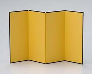 ワ745-098 人気 金屏風(四折) 金正陶器 金屏風（四折） 1個（