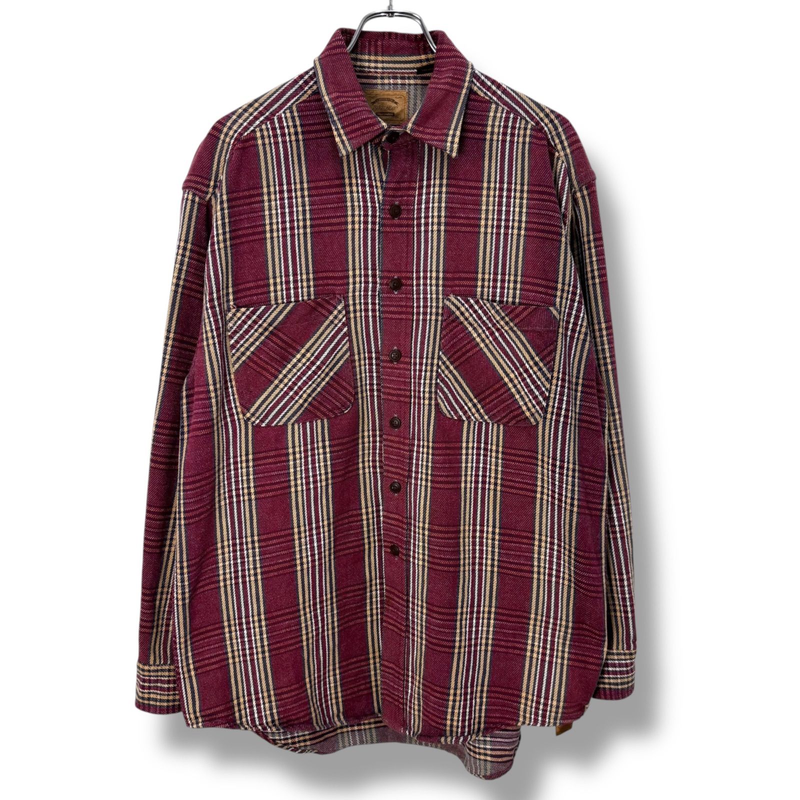 90s 00s ST.JOHN S BAY Heavy Flannel Shirts L 2000年代 セントジョンズベイ ヘビーネルシャツ ヘビネル ネルシャツ チェック プレイド