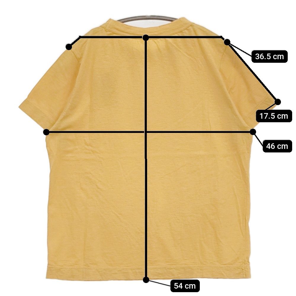45R/45rpm サイズ4 無地 半袖Tシャツ カットソー オレンジ