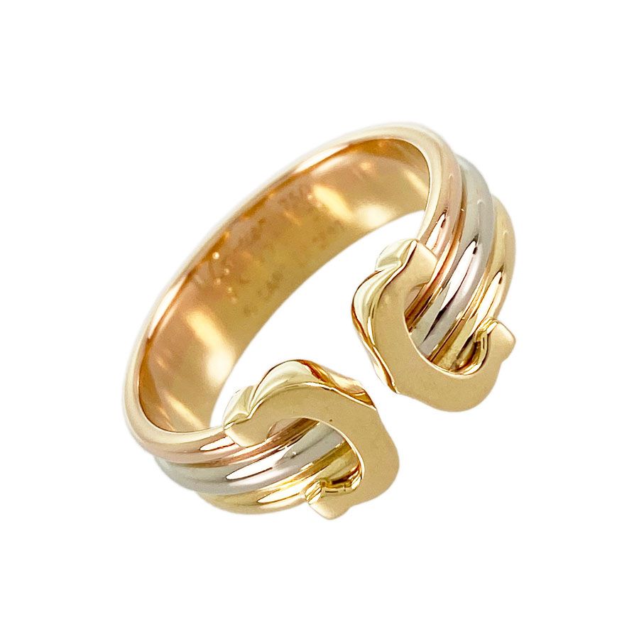 カルティエ CARTIER 2C リング K18YG K18WG K18PG 13号(53