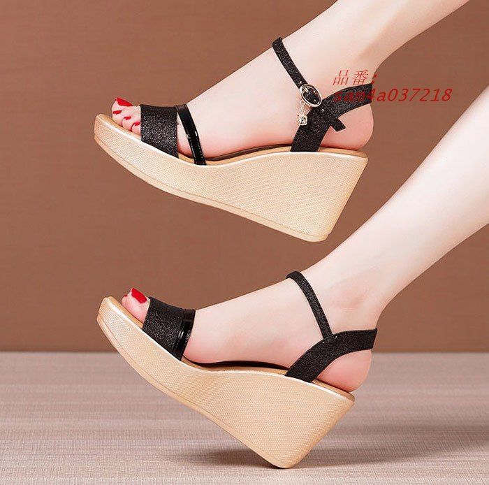 レディース ストライプサンダル