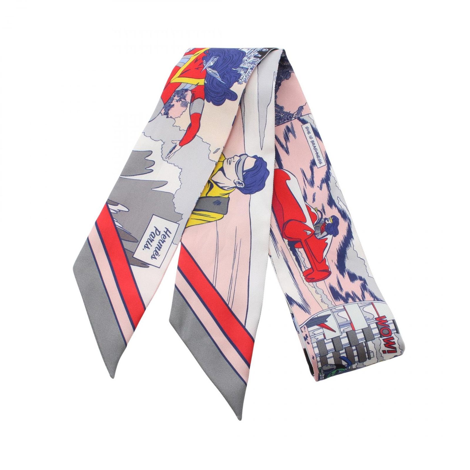 エルメス HERMES スカーフ ツイリー WOW マルチカラー シルク