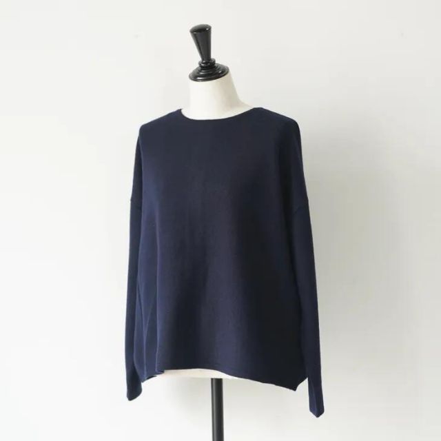 STAMP AND DIARY リュクスメリノ 2 wayカーディガン ポケット付き コン スタンプアンドダイアリー