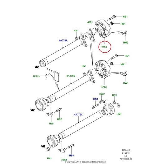 在庫一掃 レンジローバー プロペラシャフトラバーカップリング 3rd TIJ000012 純正