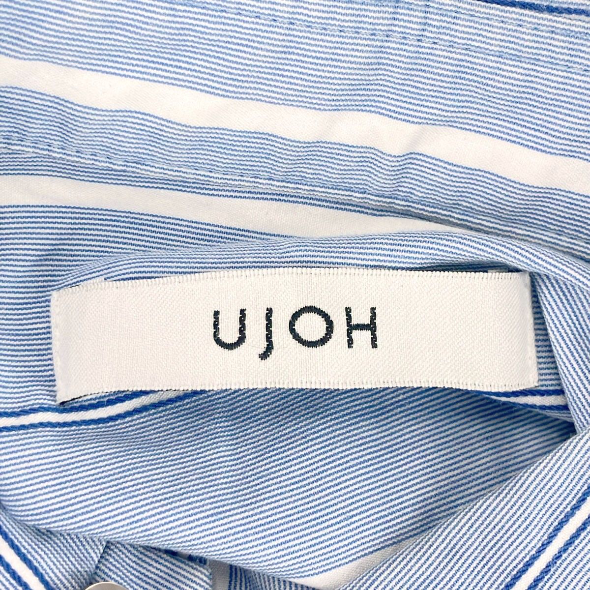 UJOH - Ujoh ウジョー ストライプスリットスリーブシャツ U781-B06-010 ブルー 2 楽天市場】Ujoh ウジョー ストライプスリットスリーブシャツ