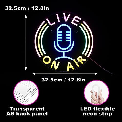 特価商品】LIVE ON AIRネオンサイン 調光可能 LEDネオンライト