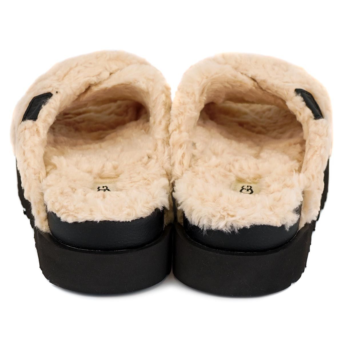 スライド サンダル UGG アグ 1135131 厚底 ナチュラル×ブラック