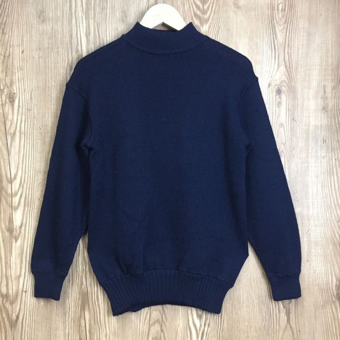70s U.S.NAVY 米軍実品 モックネック ニット セーター サイズ 40-42 メンズ M位  s24102897