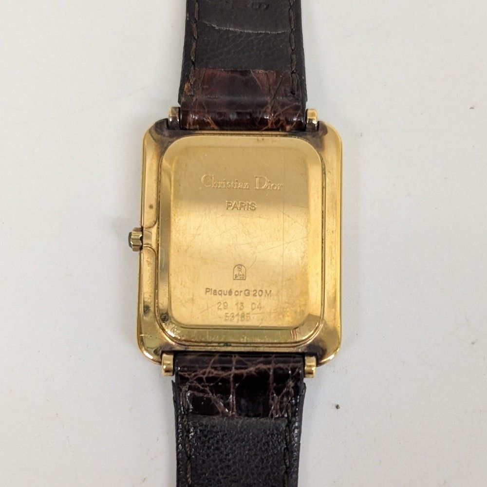 Christian Dior クォーツ時計 【ジャンク品】 Christian Dior クリスチャン ディオール スクエア 腕時計