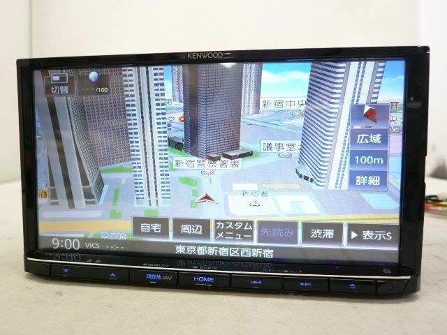 KENWOOD MDV-S707 メモリーナビ フルセグ Bluetooth USB SD DVD 地図