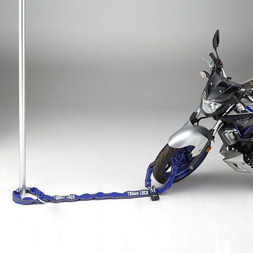 ヤマハ YAMAHA YL-01 チェーンロック ブルー 2.5m+南京錠