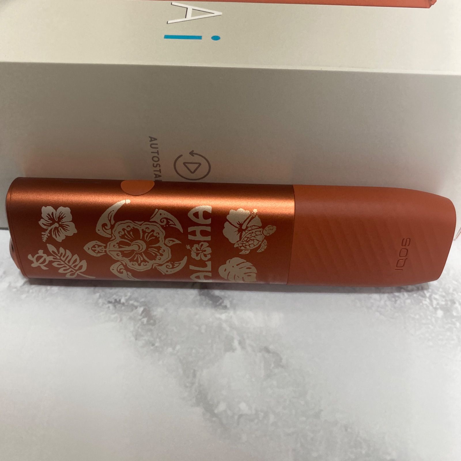 ハイビスカス ホヌ デザイン レーザー加工 iQOS ILUMA i ONE アイコス  