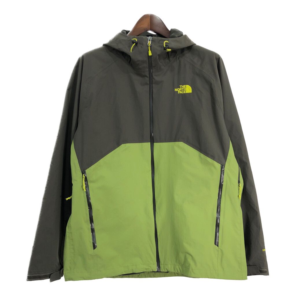 THE NORTH FACE ノースフェイス HYVENT マウンテンパーカー アウトドア ライトグリーン (メンズ XL) 中古 古着 S6897
