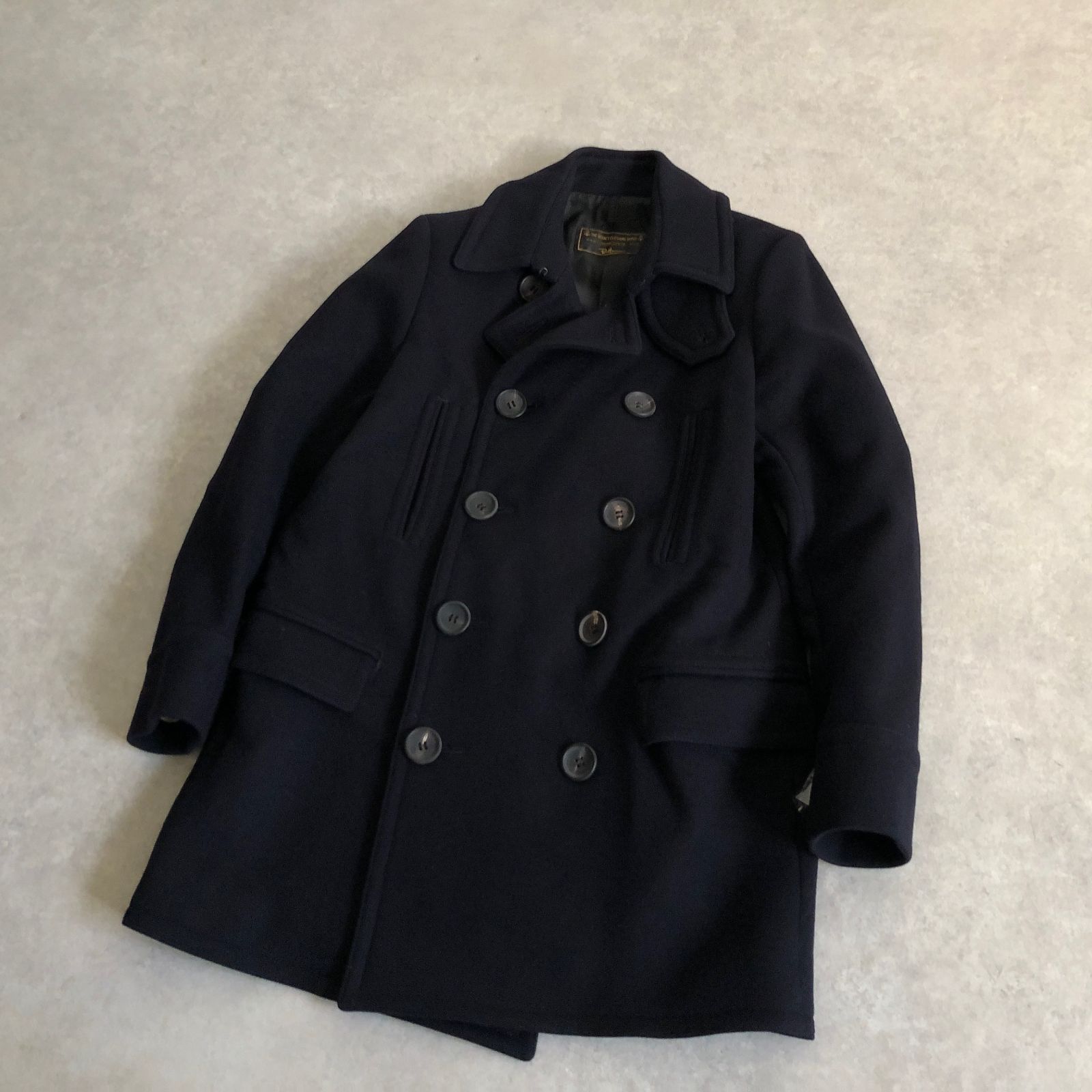 美品 THE RERACS RonHerman 別注高級メルトンウール MARINE NAVY