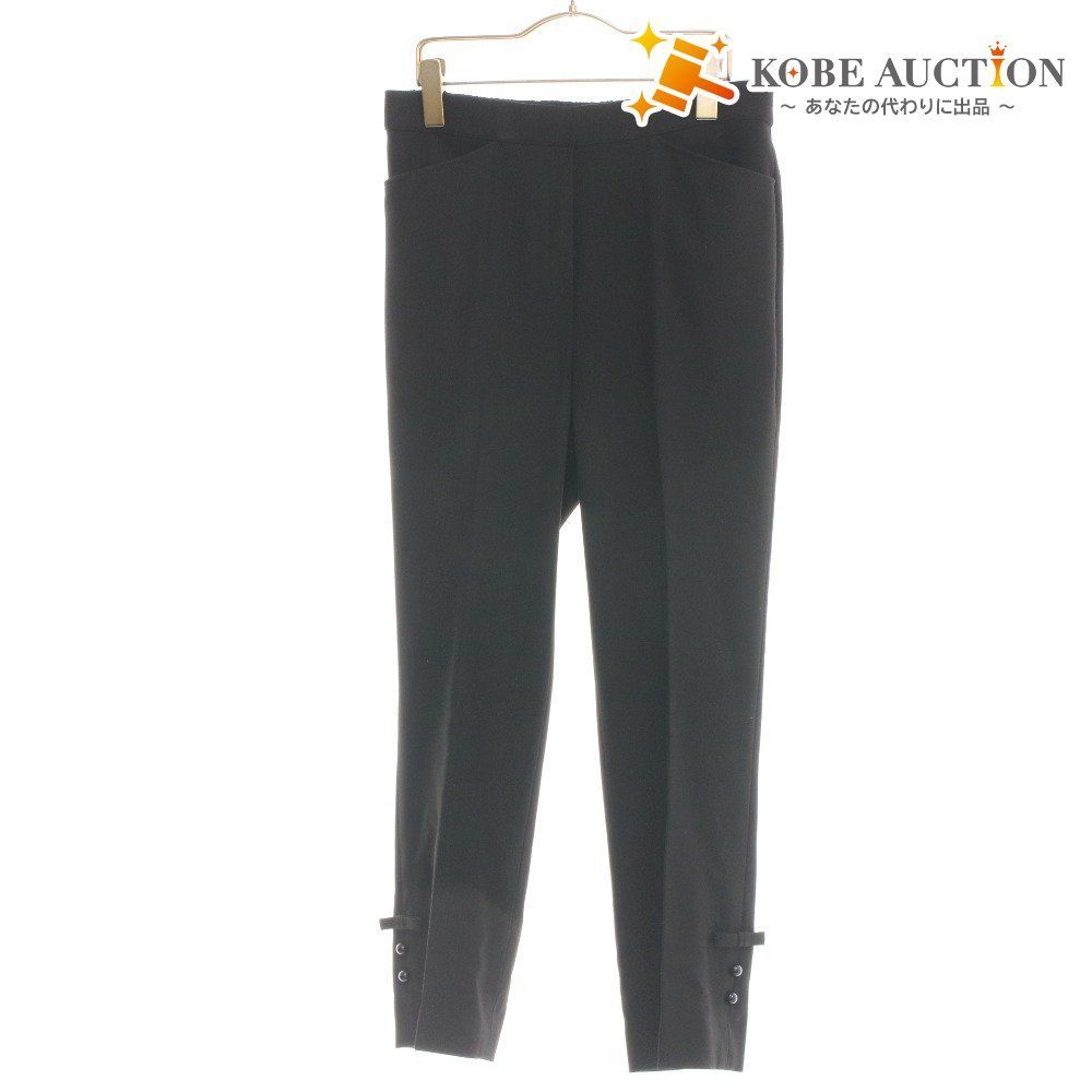 エムズグレイシー テーパードパンツ ロング LM-316601 ボトムス リボン レディース 40 L相当 ブラック