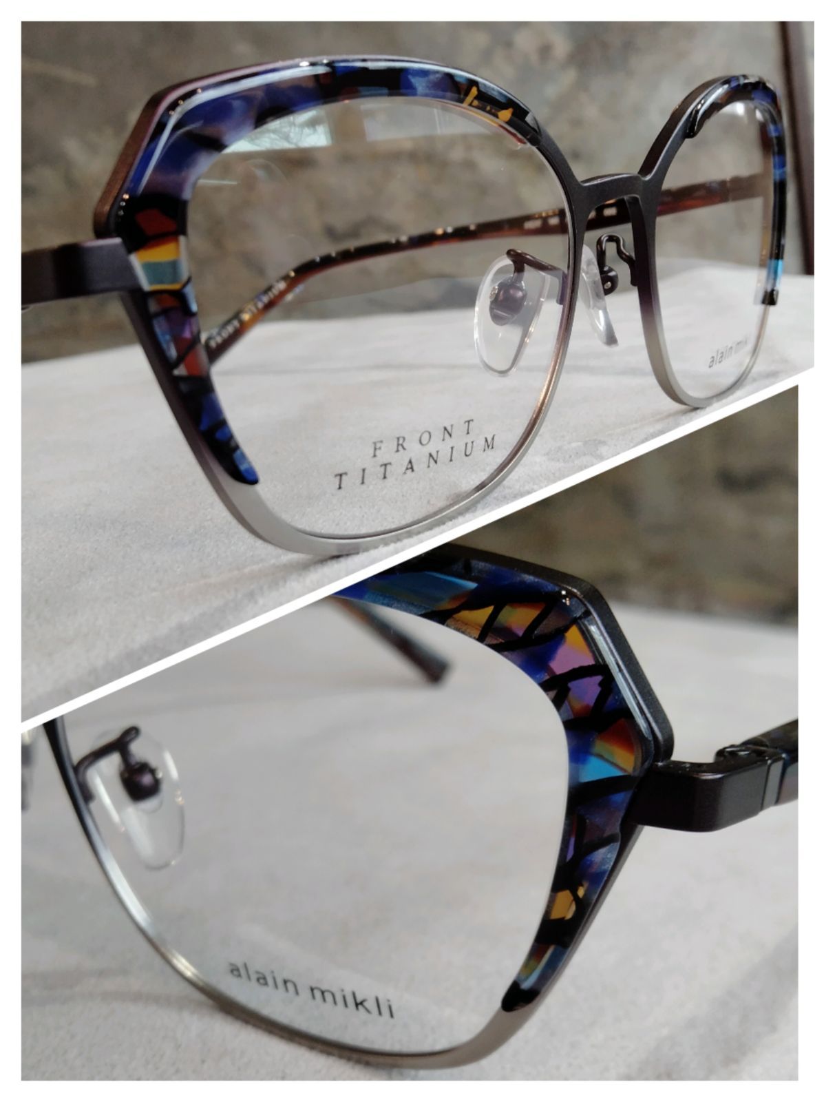alain mikli アランミクリ メガネ A02046T 003 51 ノーズパッド レディース 眼鏡 フレームのみ