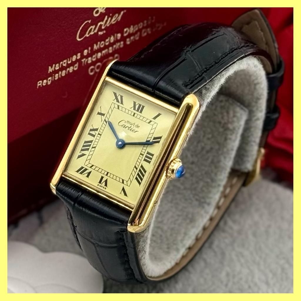 カルティエ 未使用 ミレニアム限定 マストタンク腕時計 - 腕時計
