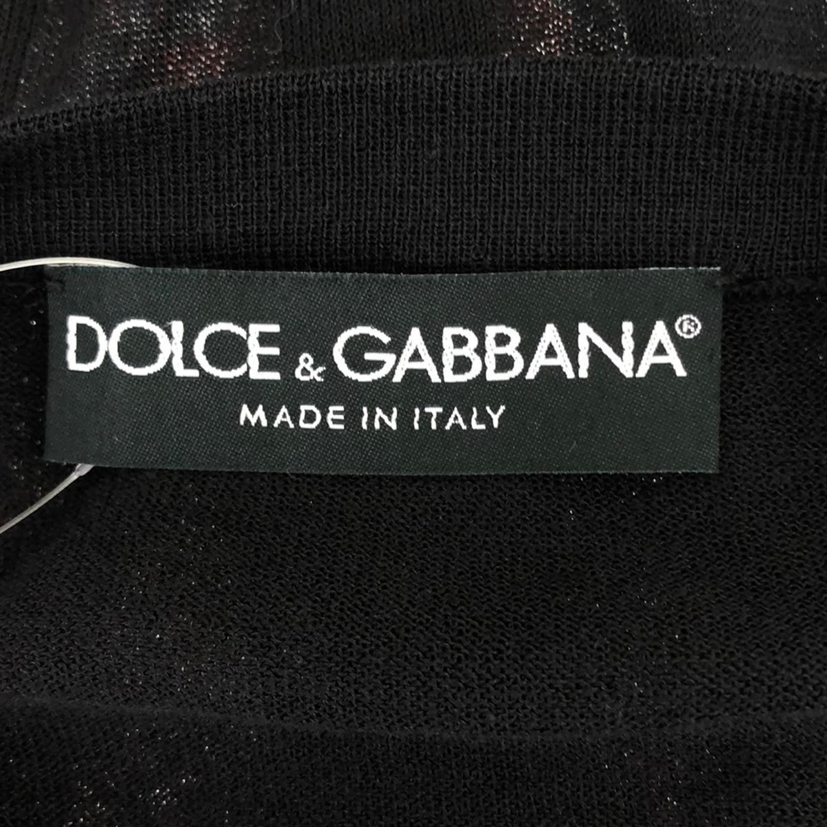DOLCE&GABBANA - DOLCE&GABBANA ドルチェ＆ガッバーナ ショートスリーブフラワーカーディガン トップス FBC40K/F13AE ブラック 38 DOLCE&GABBANA ドルチェ＆ガッバーナ ショートスリーブフラワー