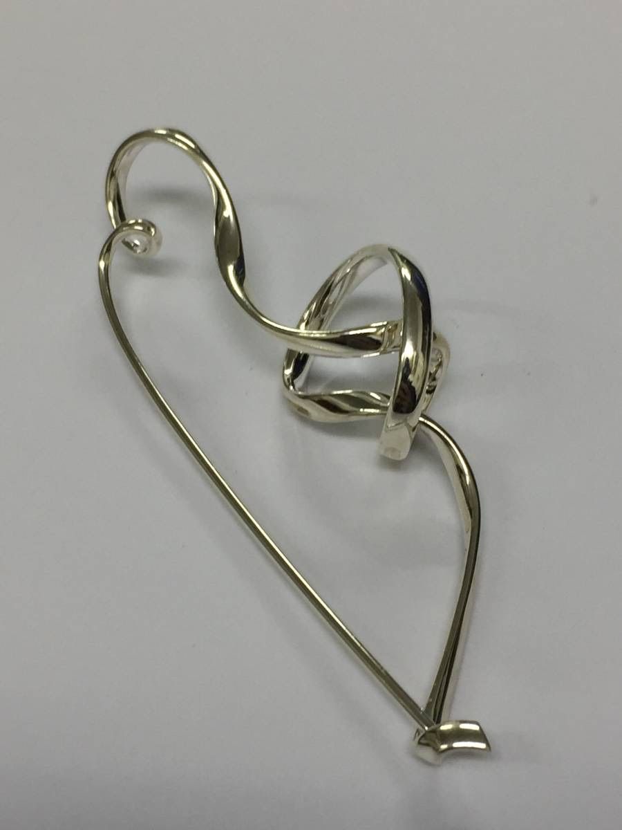 ジョージジェンセン トールン 384 忘れな草 ブローチ フォーゲットミー