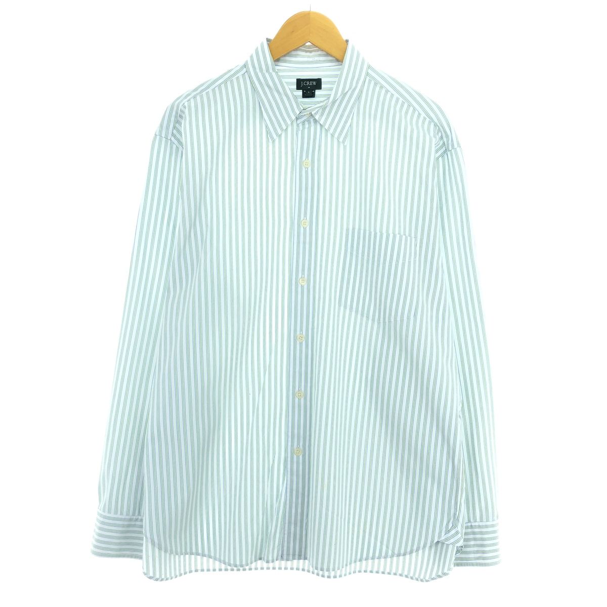古着 ジェイクルー J.Crew 長袖 ストライプシャツ メンズL/eaa450164