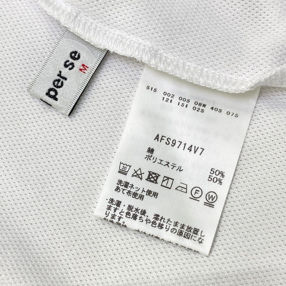 サイズ M AND PER SE アンパスィ モデル モックネック 半袖Tシャツ ロゴ ホワイト系 240101538171 ゴルフウェア レディース ストスト LLC-HASEGAWATOSO_COM