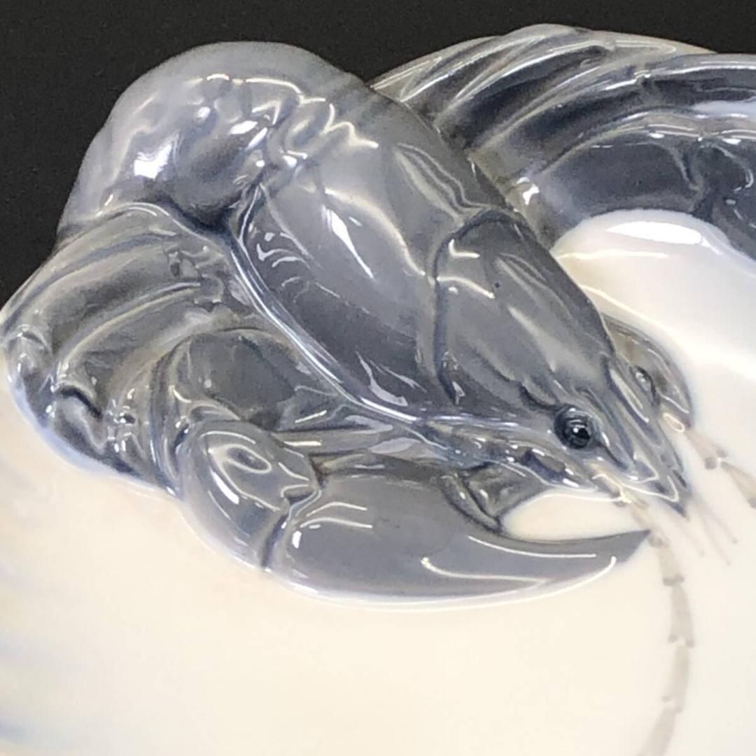 １級品 ロイヤルコペンハーゲン ロブスターデッシュ アール ヌーヴォー 1960 年代 ビンテージ 立体的 伊勢 海老 POP_23