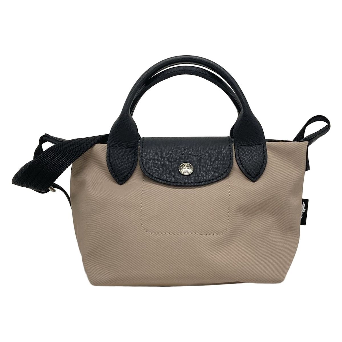 LONGCHAMP ロンシャン ショルダーバッグ ル プリアージュ エナジー L1500HSR538 ピンクベージュ×黒 2way|ミニバッグ レザー