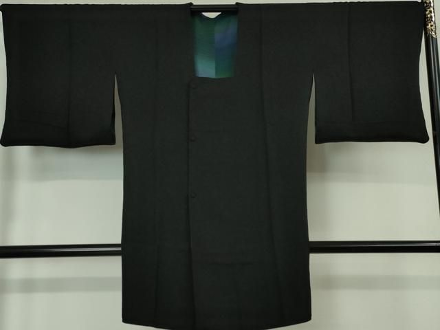 平和屋本店□極上 道行コート ロング丈 リバーシブル 紗袷 花唐草紋紗