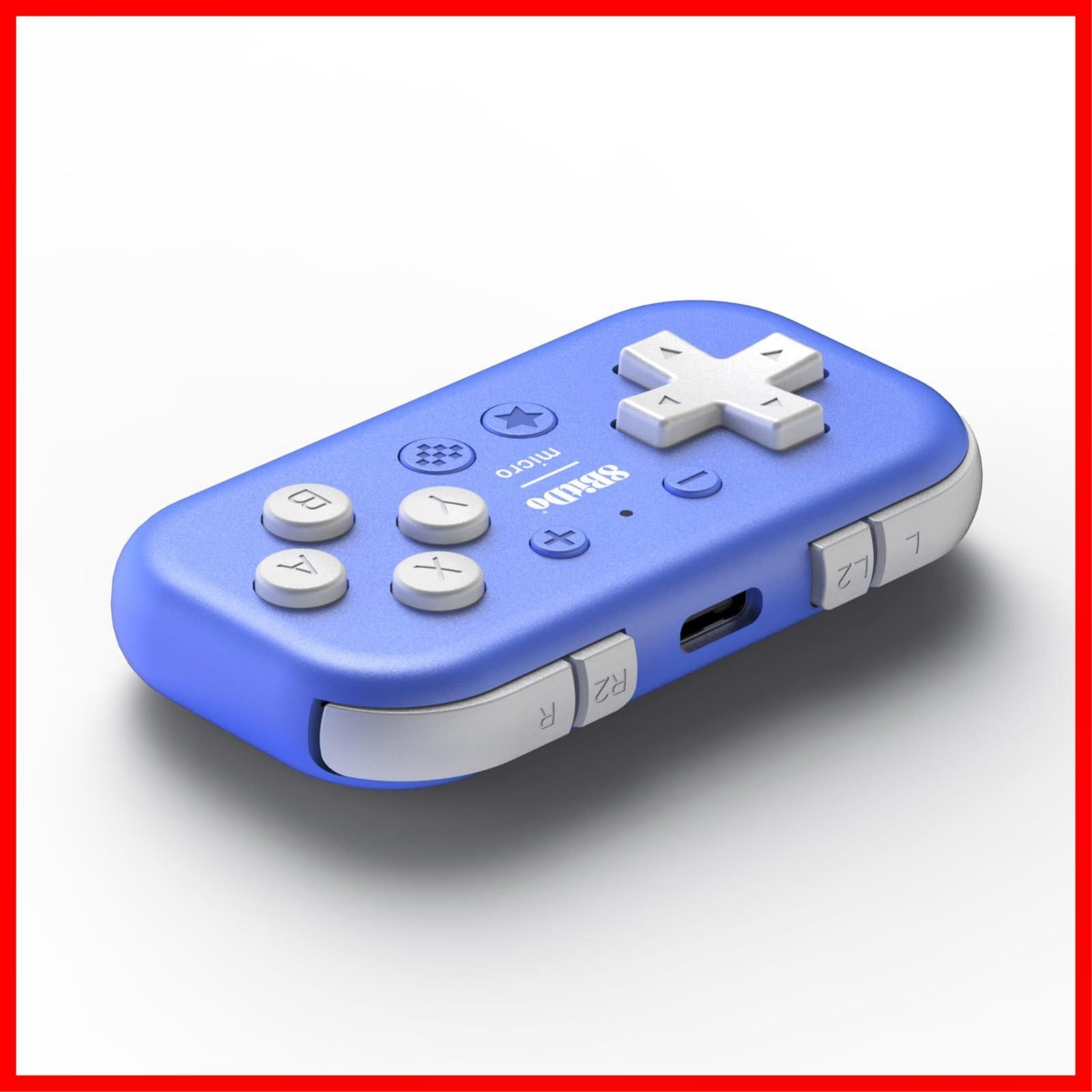 数量限定】8Bitdo Micro BluetoothゲームパッドポケットサイズミニコントローラSwitch、Android、Raspberry  Pi用、キーボードモード対応(Blue) - メルカリ