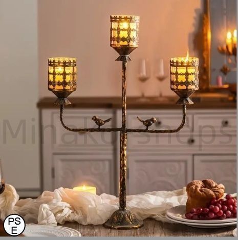 アンティーク イタリア製 7灯 キャンドルスタンド 蝋立て 燭台 蝋燭