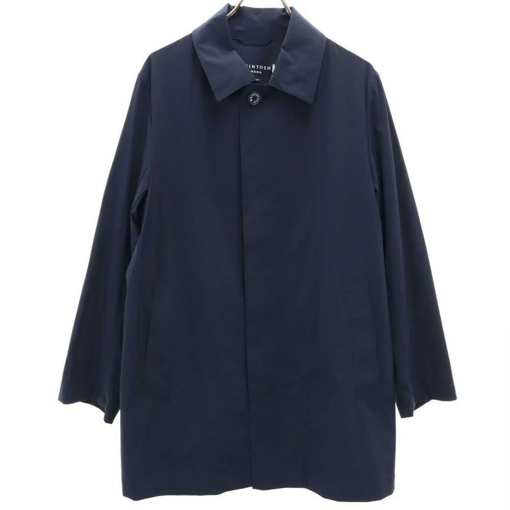 マッキントッシュロンドン ストレッチナイロン ステンカラーコート 38 濃紺 MACKINTOSH LONDON FEATHER-TECH PAC メンズ