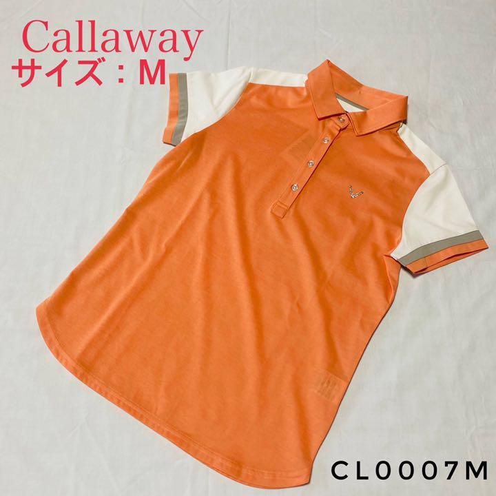 新品 キャロウェイ オレンジポロシャツ サイズM - ウエア(女性用)