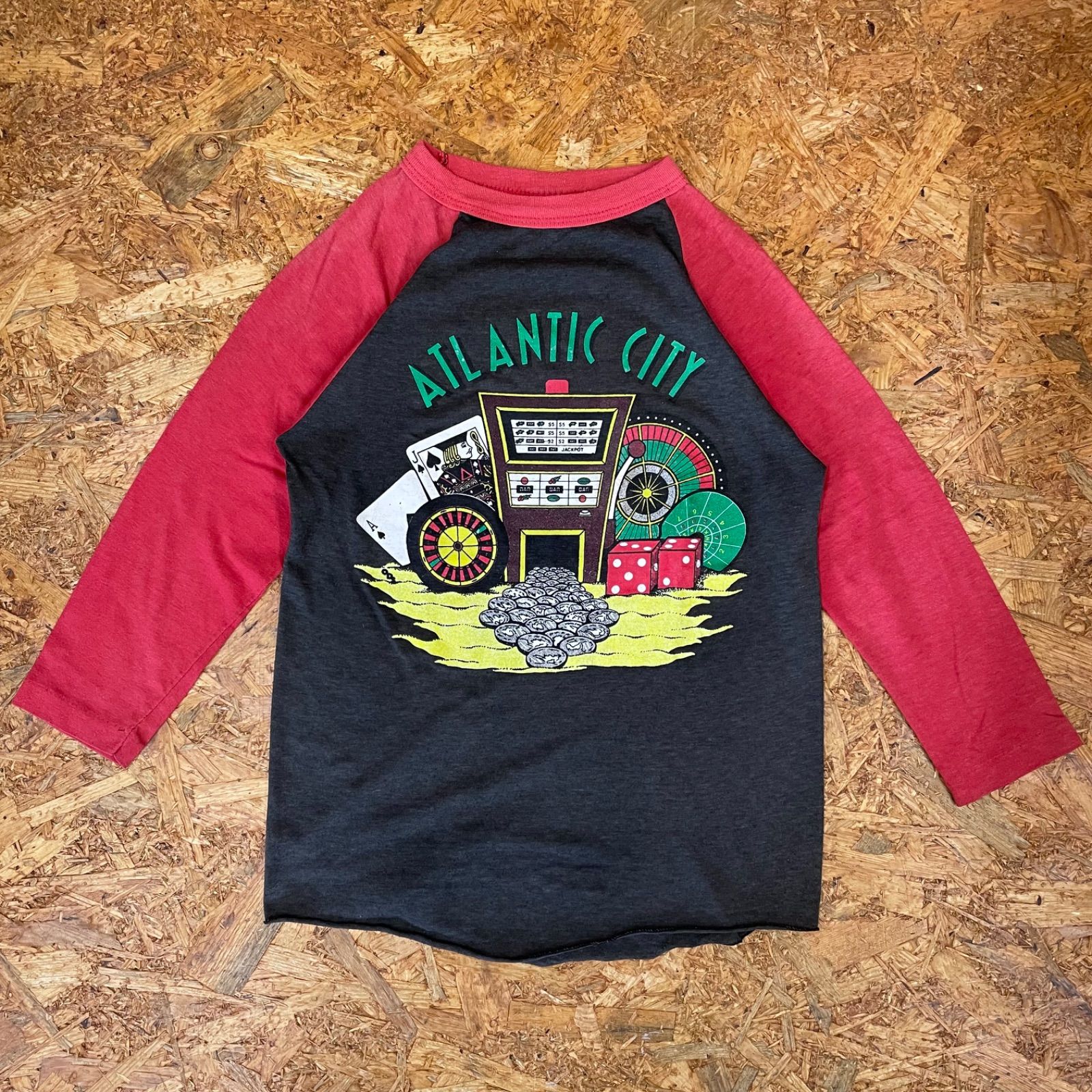 1980年代アメリカ製ヴィンテージ ラグランT 1980年代7部袖ラグランスリーブバンドTシャツ JOURNEY M | CUSTOM FEVER